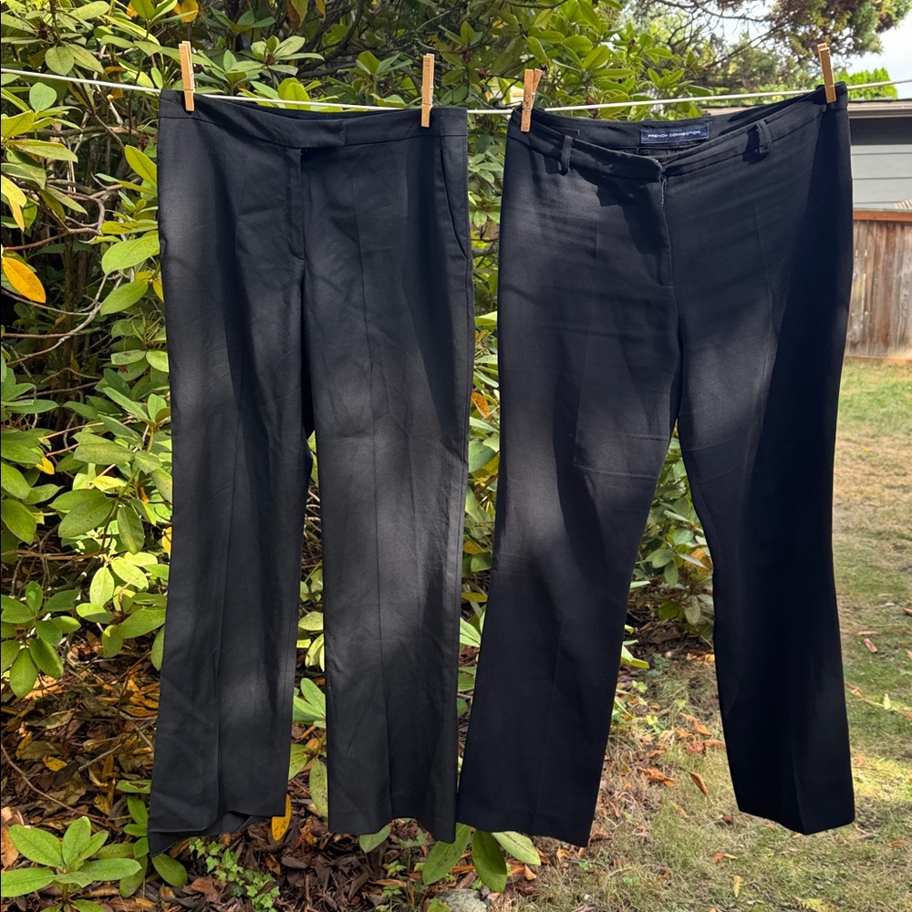 French Connection Black Trousers size 14 
In good condition